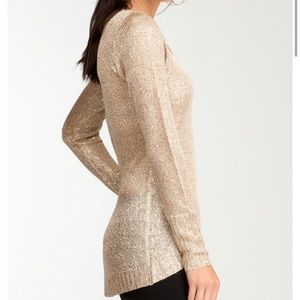 Bebe metallic sequin mini tunic